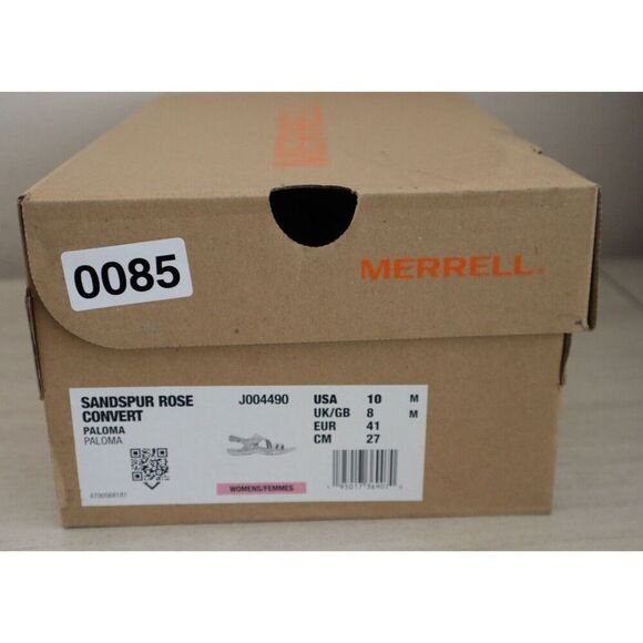 Merrell Women's Sz 10M Paloma Gray Sandspur Rose Convertible Leather Sandals - Picture 9 of 9